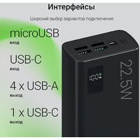 Внешний аккумулятор Digma DGPF30A 30000mAh (черный) - Превью изображения №10 — Интернет-магазин ПроЗаказ