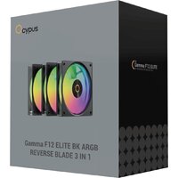 Комплект вентиляторов для корпуса Ocypus Gamma F12 Elite BK ARGB Reverse Blade 3IN1 - Превью изображения №10 — Интернет-магазин ПроЗаказ