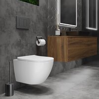 Унитаз подвесной Roxen Antares Tornado в комплекте с инсталляцией Asten Readle Zentralmodul с белой кнопкой - Превью изображения №8 — Интернет-магазин ПроЗаказ