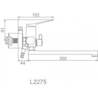 Смеситель Ledeme L2275 - Превью изображения №2 — Интернет-магазин ПроЗаказ