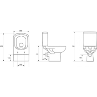 Унитаз напольный Cersanit Colour Clean On 011 KO-COL011-3/5-COn-DL - Превью изображения №4 — Интернет-магазин ПроЗаказ