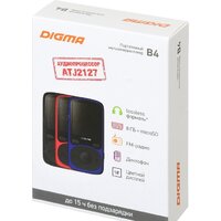 Плеер MP3 Digma B4 8GB (синий) - Превью изображения №8 — Интернет-магазин ПроЗаказ