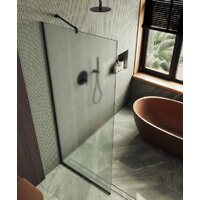 Душевая стенка MaybahGlass 195x89 MGD-690-6у (сатин стекло/черный) - Превью изображения №4 — Интернет-магазин ПроЗаказ