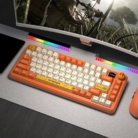 Клавиатура Ajazz AK820 Max Plus (оранжевый/белый, Ajazz Avocado) - Превью изображения №10 — Интернет-магазин ПроЗаказ
