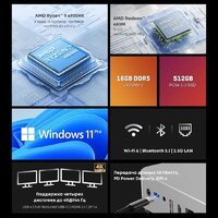 Мини-ПК Chuwi AuBox I7-13620H/16GB/512GB/Win11Pro - Превью изображения №6 — Интернет-магазин ПроЗаказ