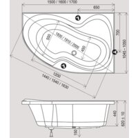 Ванна Ravak Rosa II 160 x 105 L [CM21000000] - Превью изображения №2 — Интернет-магазин ПроЗаказ