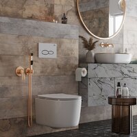 Унитаз подвесной Roxen Simple Compact 530120-01 Rimless Soft Close - Превью изображения №5 — Интернет-магазин ПроЗаказ