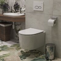 Унитаз подвесной Roxen Simple Compact 530120-01 Rimless Soft Close - Превью изображения №2 — Интернет-магазин ПроЗаказ