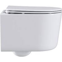 Унитаз подвесной Roxen Simple Compact 530120-01 Rimless Soft Close - Превью изображения №9 — Интернет-магазин ПроЗаказ