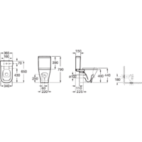 Унитаз напольный Roca The Gap [342477000] (без бачка, без сиденья) - Превью изображения №4 — Интернет-магазин ПроЗаказ