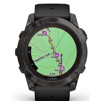 Умные часы Garmin Fenix 7X Pro Sapphire Solar (карбоново-серый титан/черный) - Превью изображения №4 — Интернет-магазин ПроЗаказ