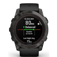 Умные часы Garmin Fenix 7X Pro Sapphire Solar (карбоново-серый титан/черный) - Превью изображения №5 — Интернет-магазин ПроЗаказ
