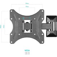 Кронштейн для телевизора Onkron M2S (черный) - Превью изображения №2 — Интернет-магазин ПроЗаказ