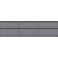 Тумба Mio Tesoro Кастор 6 ящиков 2.03.03.110.4 (серый) - Превью изображения №2 — Интернет-магазин ПроЗаказ