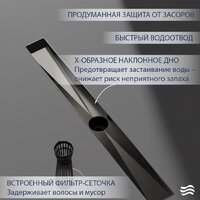 Трап/канал Lauter 2120665-LGM 600x70 (оружейная сталь) - Превью изображения №3 — Интернет-магазин ПроЗаказ