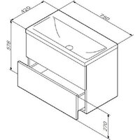  AM.PM Тумба под умывальник Gem M90-FHX0752-WC0752WG - Превью изображения №11 — Интернет-магазин ПроЗаказ