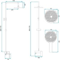 Душевая система  Rea Marco REA-P8548 - Превью изображения №9 — Интернет-магазин ПроЗаказ