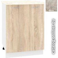 Шкаф напольный Кортекс-мебель Корнелия Лира НШ60р (дуб сонома/марсель) - Превью изображения №1 — Интернет-магазин ПроЗаказ