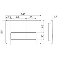 Панель смыва IDDIS Unifix UNI10B0i77 (черный) - Превью изображения №3 — Интернет-магазин ПроЗаказ
