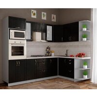 Готовая кухня Интерлиния Мила Крафт 1.68x2.6 правая (дуб английский) - Превью изображения №2 — Интернет-магазин ПроЗаказ