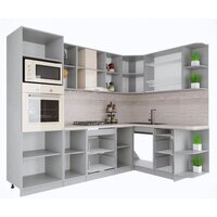 Готовая кухня Интерлиния Мила Крафт 1.68x2.6 правая (дуб английский) - Превью изображения №3 — Интернет-магазин ПроЗаказ