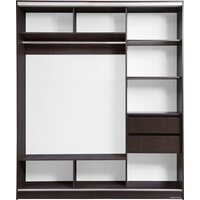 Шкаф распашной Рэйгрупп 233 VVX Elgon РГ-07.05 (венге/ хром) - Превью изображения №2 — Интернет-магазин ПроЗаказ