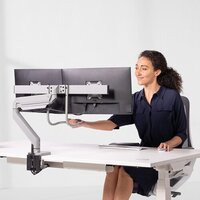 Кронштейн для монитора Fellowes Eppa Dual Crossbar Monitor Arm (серебристый) - Превью изображения №3 — Интернет-магазин ПроЗаказ