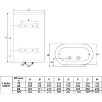 Накопительный электрический водонагреватель Timberk Optima T-WSS50-FS47-V - Превью изображения №2 — Интернет-магазин ПроЗаказ