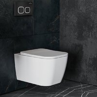 Унитаз подвесной Roxen Cube One Rimless 6 в 1 StounFix Dual Fresh 543879 (кнопка: черный матовый) - Превью изображения №12 — Интернет-магазин ПроЗаказ