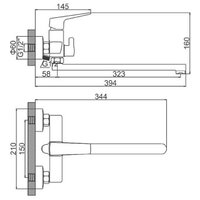 Смеситель Ledeme L2281 - Превью изображения №2 — Интернет-магазин ПроЗаказ