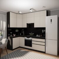 Готовая кухня ВерсоМебель Эко Премиум 1.2x2.4 левая (кашемир/ст. тунис) - Превью изображения №7 — Интернет-магазин ПроЗаказ