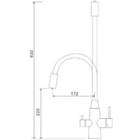 Смеситель Gross Aqua Neosteel GA3133611SSB - Превью изображения №2 — Интернет-магазин ПроЗаказ