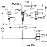 Смеситель Grohe Eurostyle Cosmopolitan 20208002 - Превью изображения №2 — Интернет-магазин ПроЗаказ