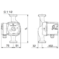 Циркуляционный насос Grundfos UPS 25-40 N 180 - Превью изображения №2 — Интернет-магазин ПроЗаказ