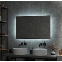  Континент Зеркало Amer Led 120x70 (с бесконтактным сенсором, черный, нейтральная подсветка) - Превью изображения №8 — Интернет-магазин ПроЗаказ