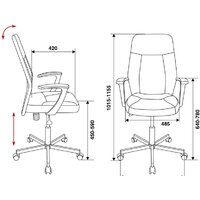 Офисное кресло Бюрократ CH-605 (черный) - Превью изображения №5 — Интернет-магазин ПроЗаказ