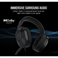 Наушники Corsair HS65 Surround (карбон) - Превью изображения №4 — Интернет-магазин ПроЗаказ