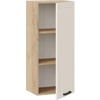 Шкаф навесной Трия Лорас 1ВВ4 с одной дверью (дуб крафт золотой/холст брюле) - Превью изображения №2 — Интернет-магазин ПроЗаказ