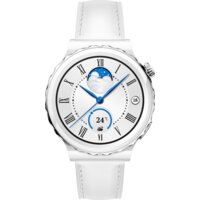 Умные часы Huawei Watch GT 3 Pro Ceramic 43 мм (белый/кожа) - Превью изображения №3 — Интернет-магазин ПроЗаказ