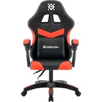 Игровое (геймерское) кресло Defender Runa (черный/красный) - Превью изображения №2 — Интернет-магазин ПроЗаказ
