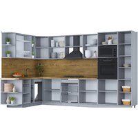 Готовая кухня Интерлиния Мила Шато 1.88x3.4 ВТ левая (пепел/пепел/опал светлый) - Превью изображения №2 — Интернет-магазин ПроЗаказ