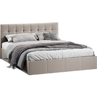 Кровать Трия Эмма с ПМ 160x200 (велюр Confetti Smoke) - Превью изображения №3 — Интернет-магазин ПроЗаказ