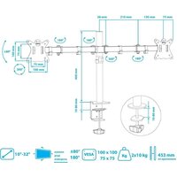 Кронштейн для монитора Kromax CASPER-508 - Превью изображения №3 — Интернет-магазин ПроЗаказ