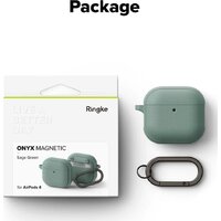 Чехол Ringke Onyx Magnetic для Airpods 4 Sage Green - Превью изображения №11 — Интернет-магазин ПроЗаказ