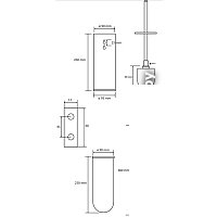 Ершик для унитаза Bemeta Brilo 161313060 - Превью изображения №2 — Интернет-магазин ПроЗаказ