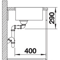 Кухонная мойка Blanco Andano 340/340-IF (без клапана-автомата) - Превью изображения №3 — Интернет-магазин ПроЗаказ