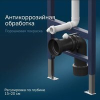 Унитаз подвесной Lauter Augsburg 21109EC + I012709 + I090138 (черный матовый с кнопкой смыва черный матовый) - Превью изображения №12 — Интернет-магазин ПроЗаказ