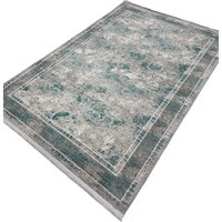 Ковер для жилой комнаты Radjab Carpet Афина Прямоугольник 9008A 12799RK (1.6x2.3, Grey/Green) - Превью изображения №1 — Интернет-магазин ПроЗаказ
