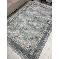 Ковер для жилой комнаты Radjab Carpet Афина Прямоугольник 9008A 12799RK (1.6x2.3, Grey/Green) - Превью изображения №4 — Интернет-магазин ПроЗаказ