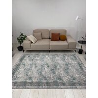 Ковер для жилой комнаты Radjab Carpet Афина Прямоугольник 9008A 12799RK (1.6x2.3, Grey/Green) - Превью изображения №3 — Интернет-магазин ПроЗаказ